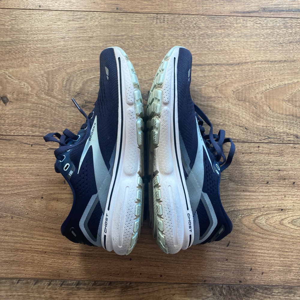 Brooks Women's Ghost 15 running shoes in the Peacoat/Pearl/Salt Air Size 6 - Picture 4 of 5